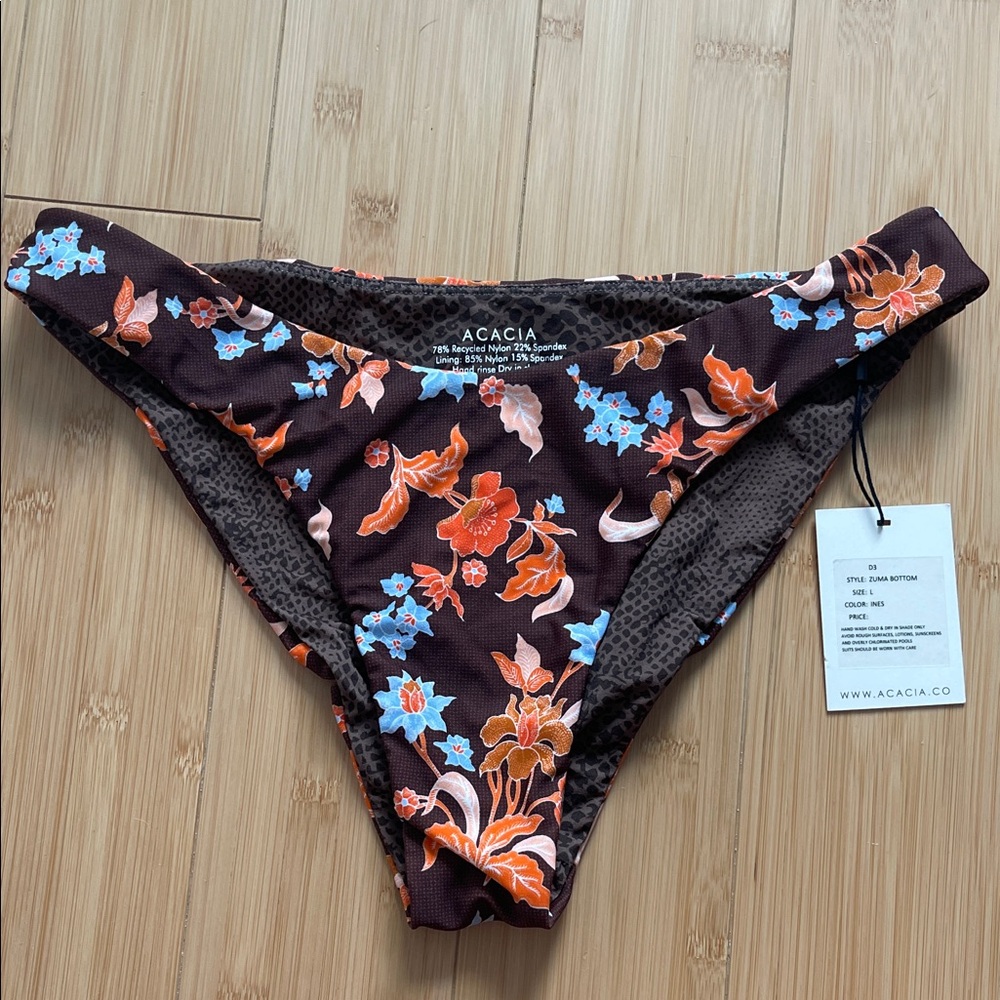 Acacia Floral Bikini Bottom